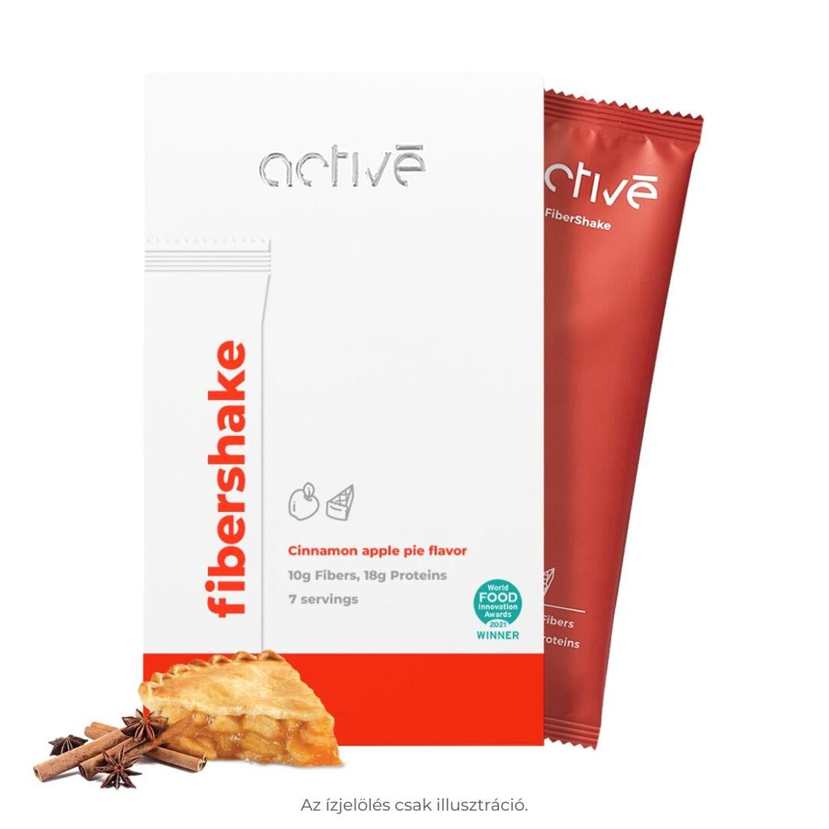 activé FiberShake fahéjas almáspite ízű rost shake