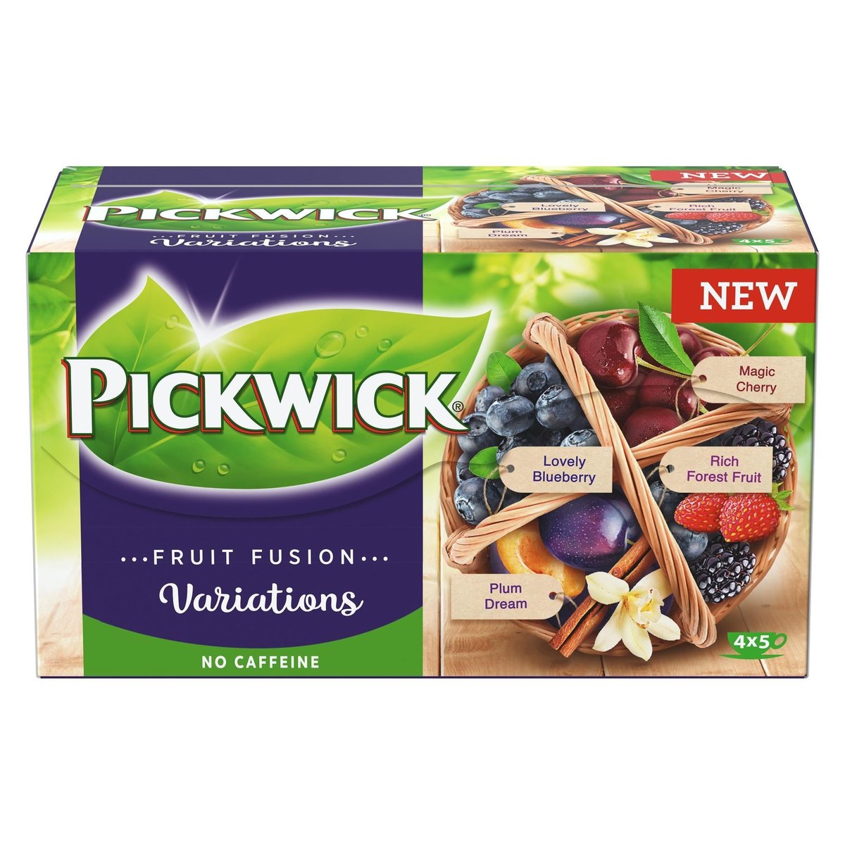 Pickwick Fruit Fusion Variációk "kék" (Áfonya, Szilva-vanília-fahéj, Meggy, Erdeigyümölcs)