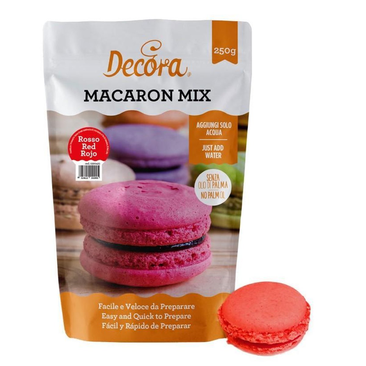 Decora Macaron Mix, piros