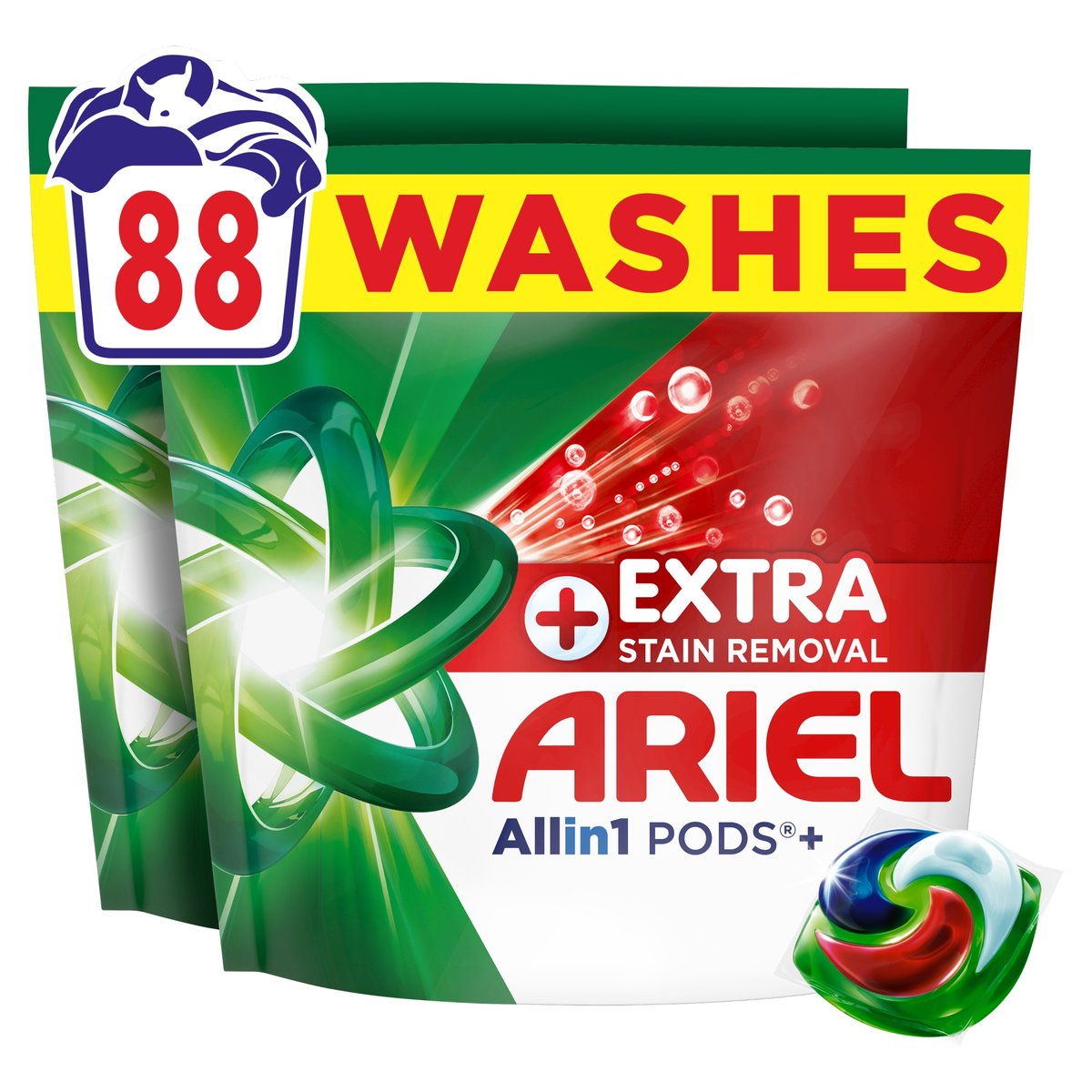 Ariel PODS+ Mosókapszula Extra Clean, 88 db