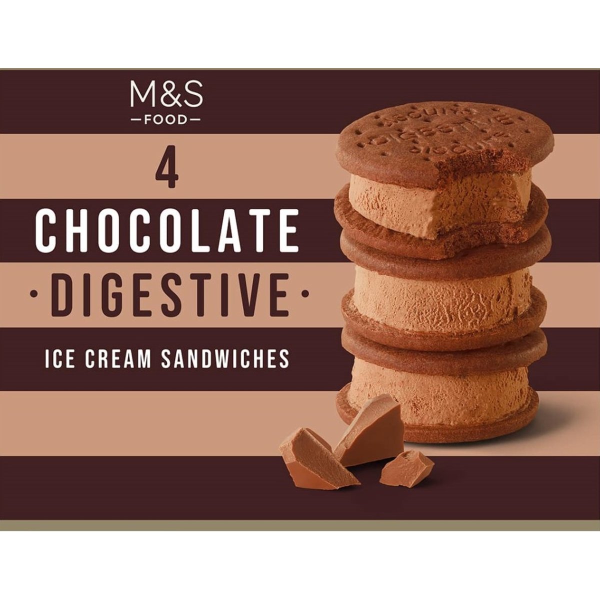 Marks & Spencer Tejcsokoládés jégkrém kakaós keksszel