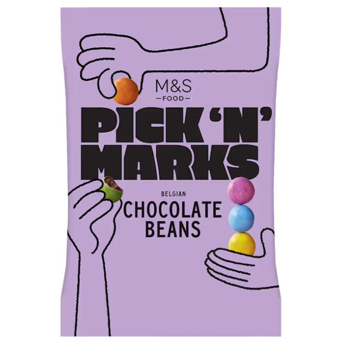 Marks & Spencer Tejcsokoládé drazsé színes cukorbevonattal