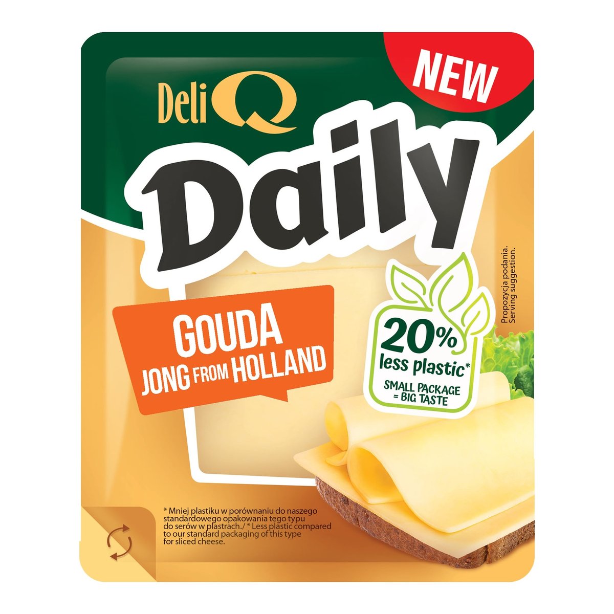 Deli Q Daily Holland gouda szeletelt sajt