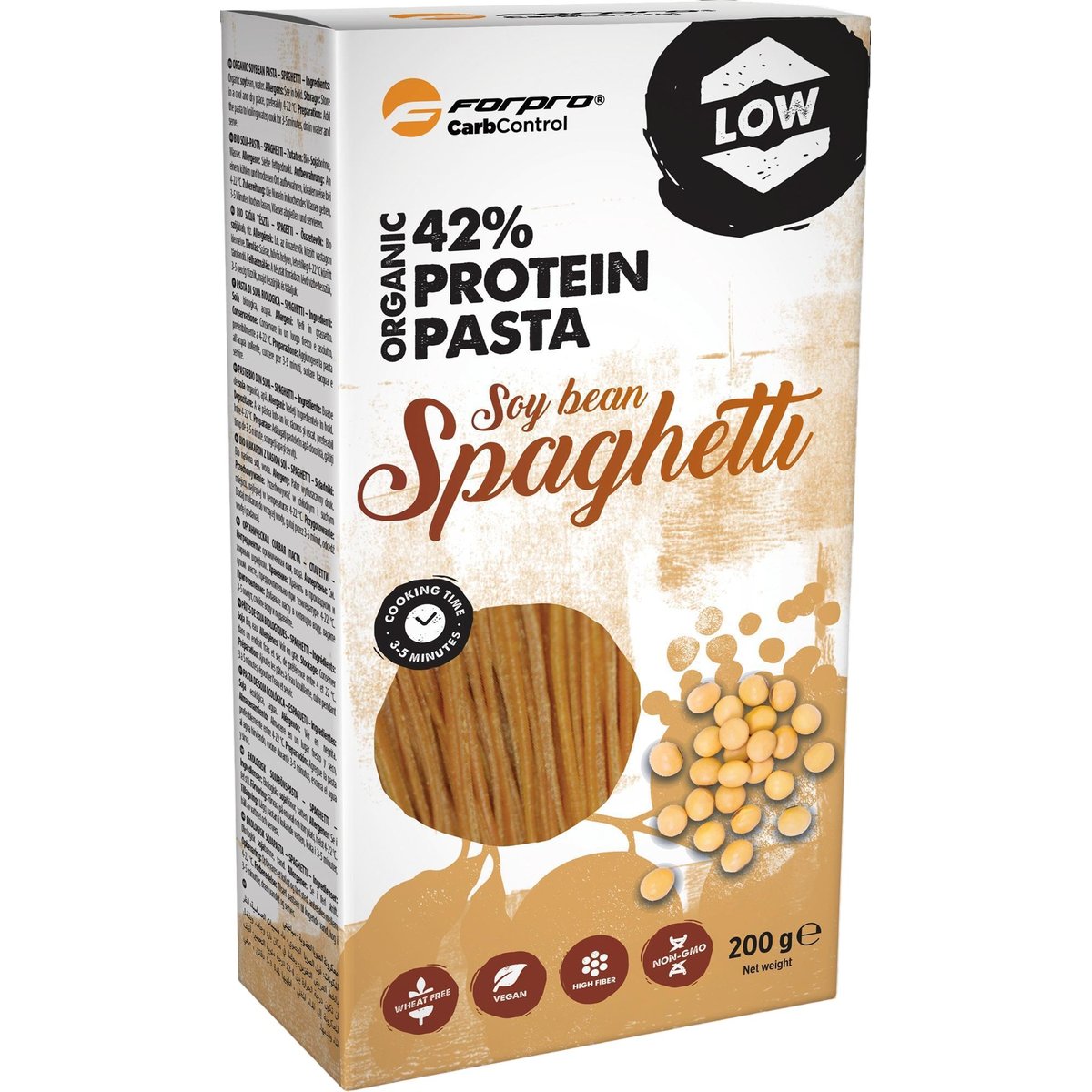 FORPRO BIO Szójabab alapú protein spaghetti tészta