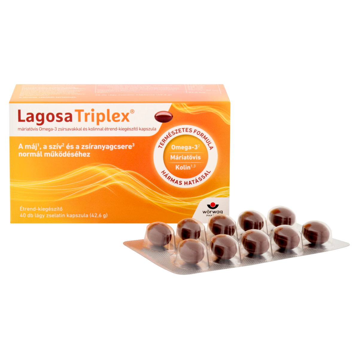 Lagosa Triplex étrendkiegészítő kapszula 40 db