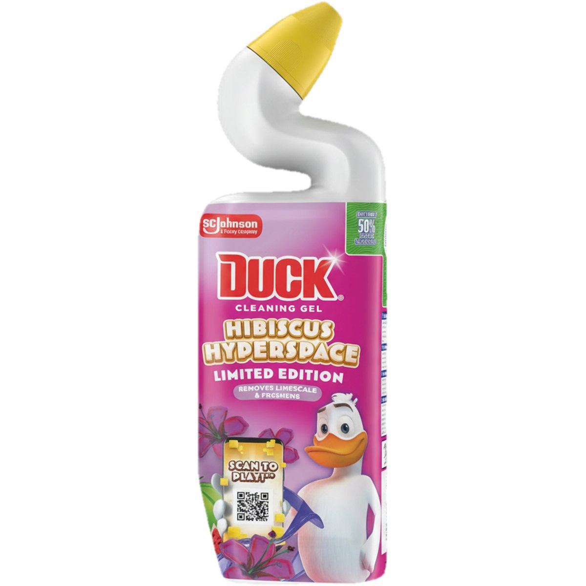 Duck Cleaning Gel WC-tisztító folyadék Hibiscus Hyperspace 750 ml