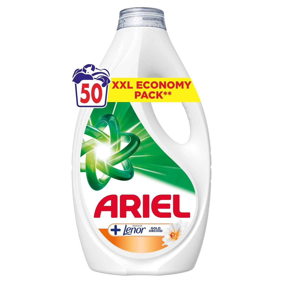 Ariel Folyékony Mosószer + Touch Of Lenor Gold Orchid 50 Mosáshoz, 2. 25 l