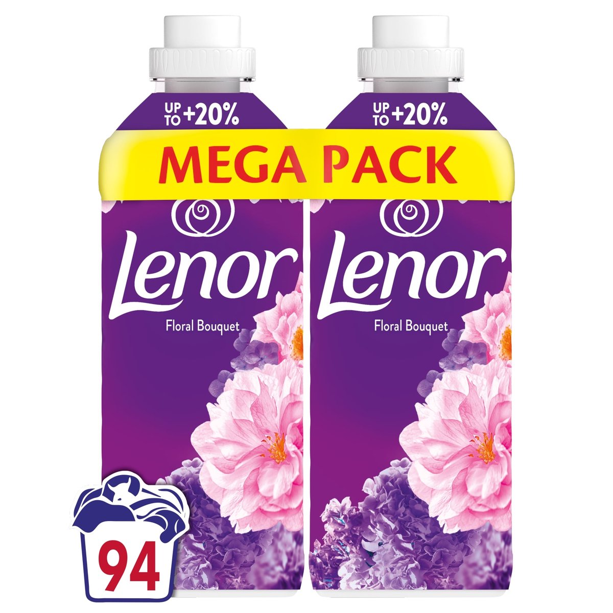 Lenor Öblítő Floral Bouquet 94 mosáshoz, 2x987 ml