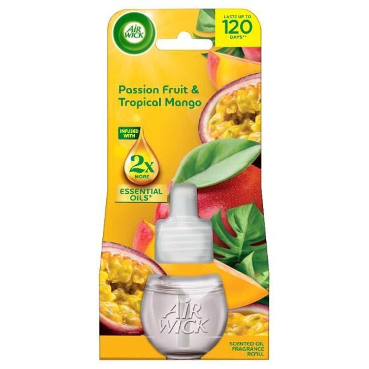 Air Wick elektromos légfrissítő utántöltő, Trópusi mangó és maracuja illat, 19ml