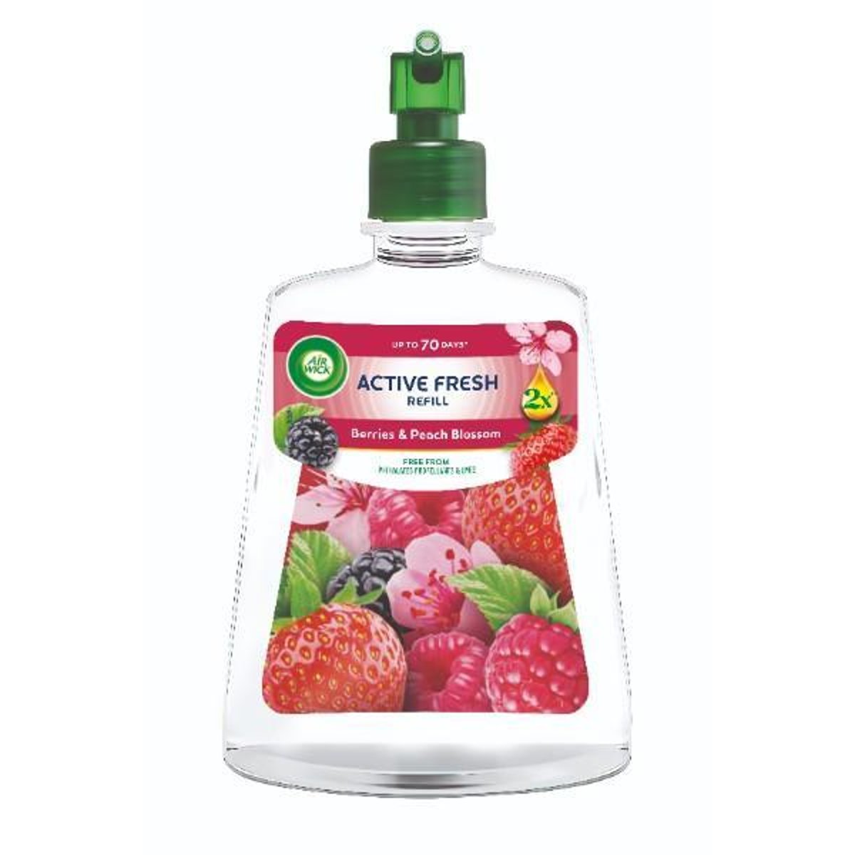 Air Wick Active Fresh Automata Légfrissítő spray utántöltő, Erdei gyümölcs és barackvirág, 228ml