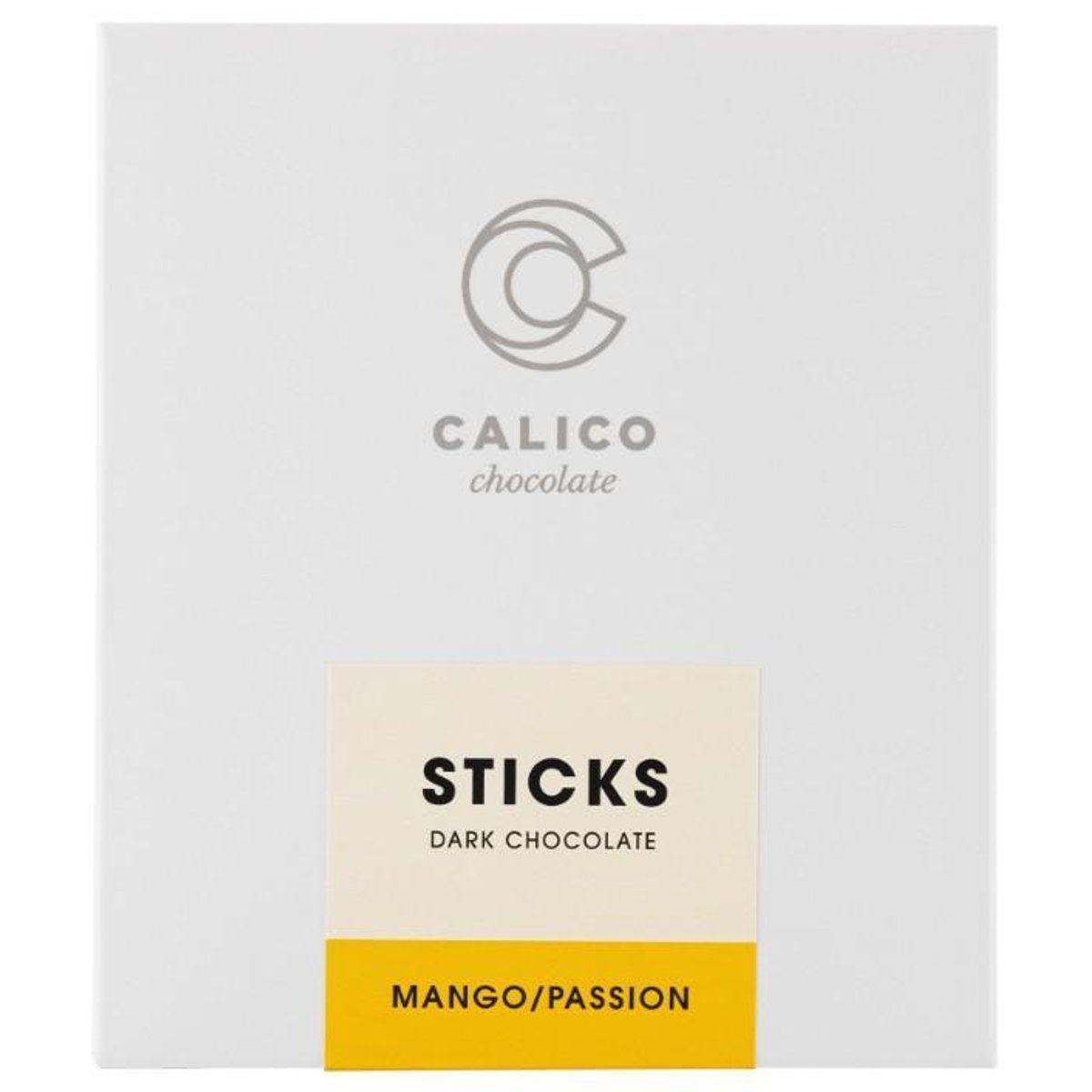 CALICO Sticks Mangó/passió - étcsokoládé lapok mangó és maracuja ízesítésű karamellel töltve