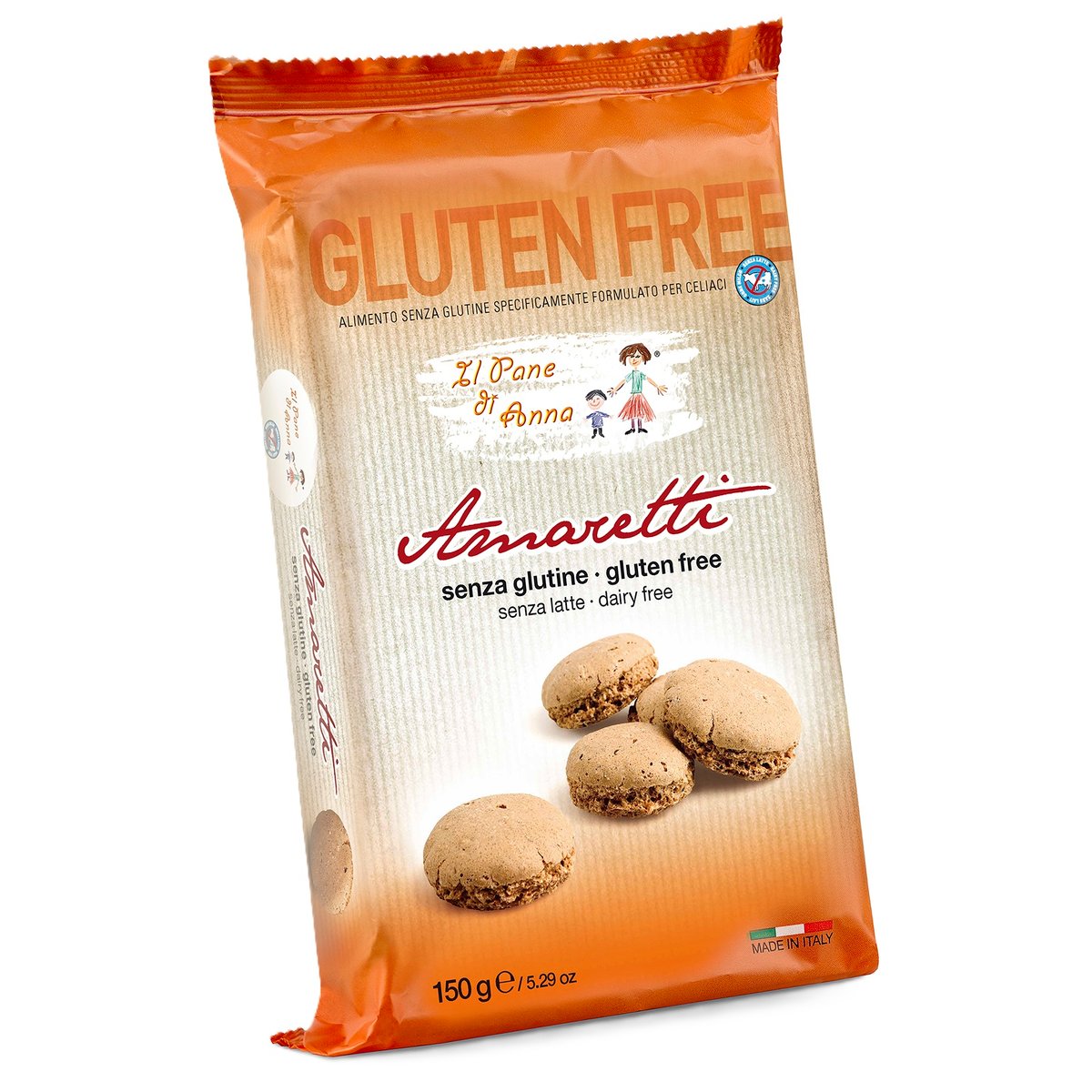 Il Pane Gluténmentes Amaretti mandulás keksz
