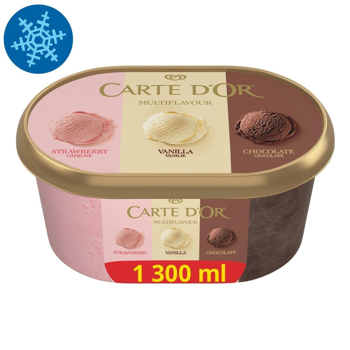 CARTE D'OR Jégkrém Eper-Vanília-Csoki