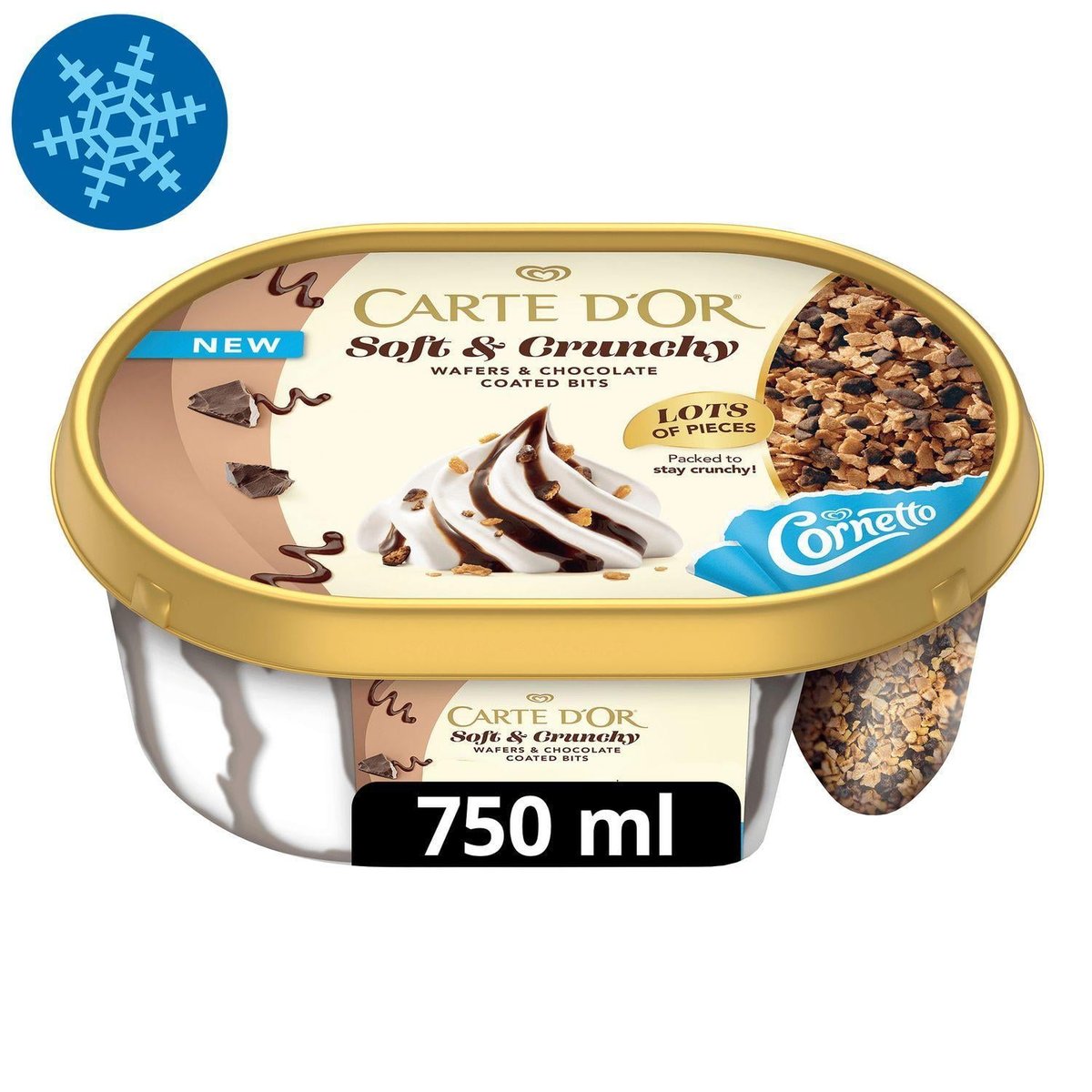 CARTE D'OR Jégkrém Soft&Crunchy Kakaó ízű