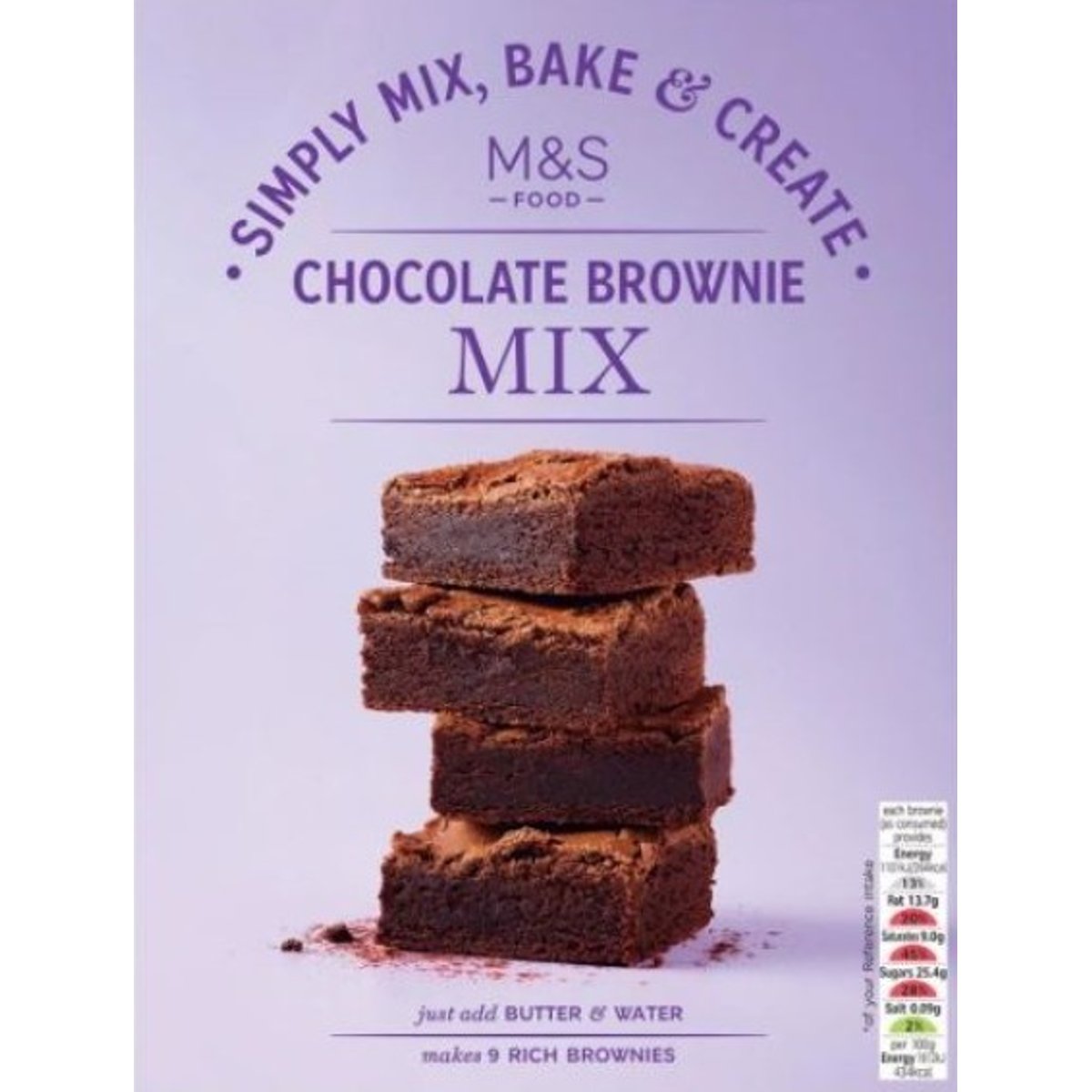 Marks & Spencer Étcsokoládés brownie süteménypor