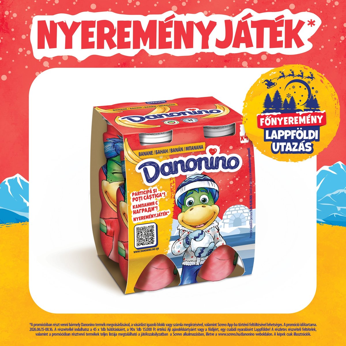 Danonino Banános ital (4x100g)