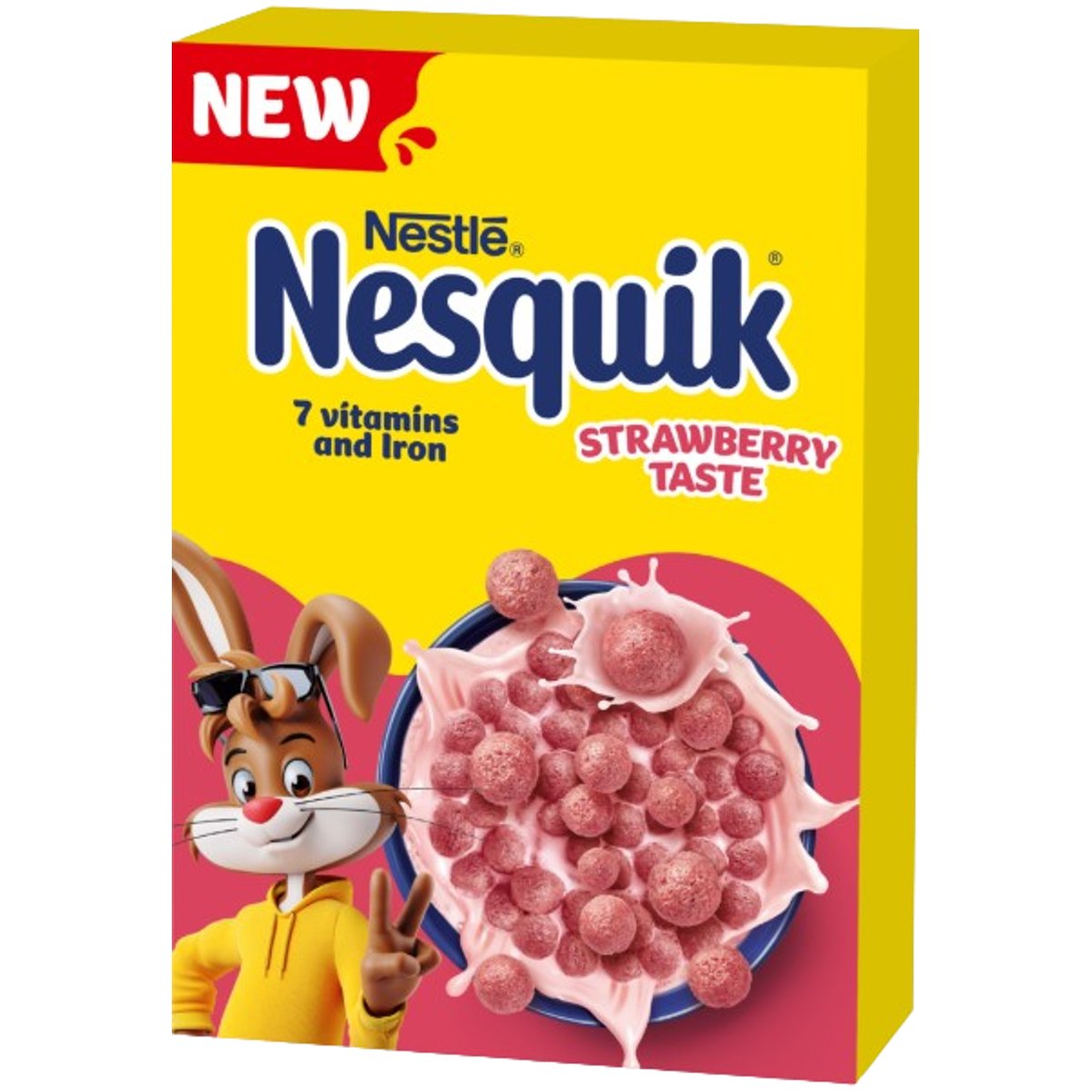 Nestlé Nesquik strawberry - Eperízű, ropogós gabonapehely vitaminokkal és vassal