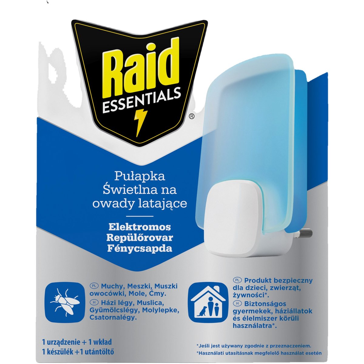 Raid Essentials Elektromos repülőrovar fénycsapda készülék
