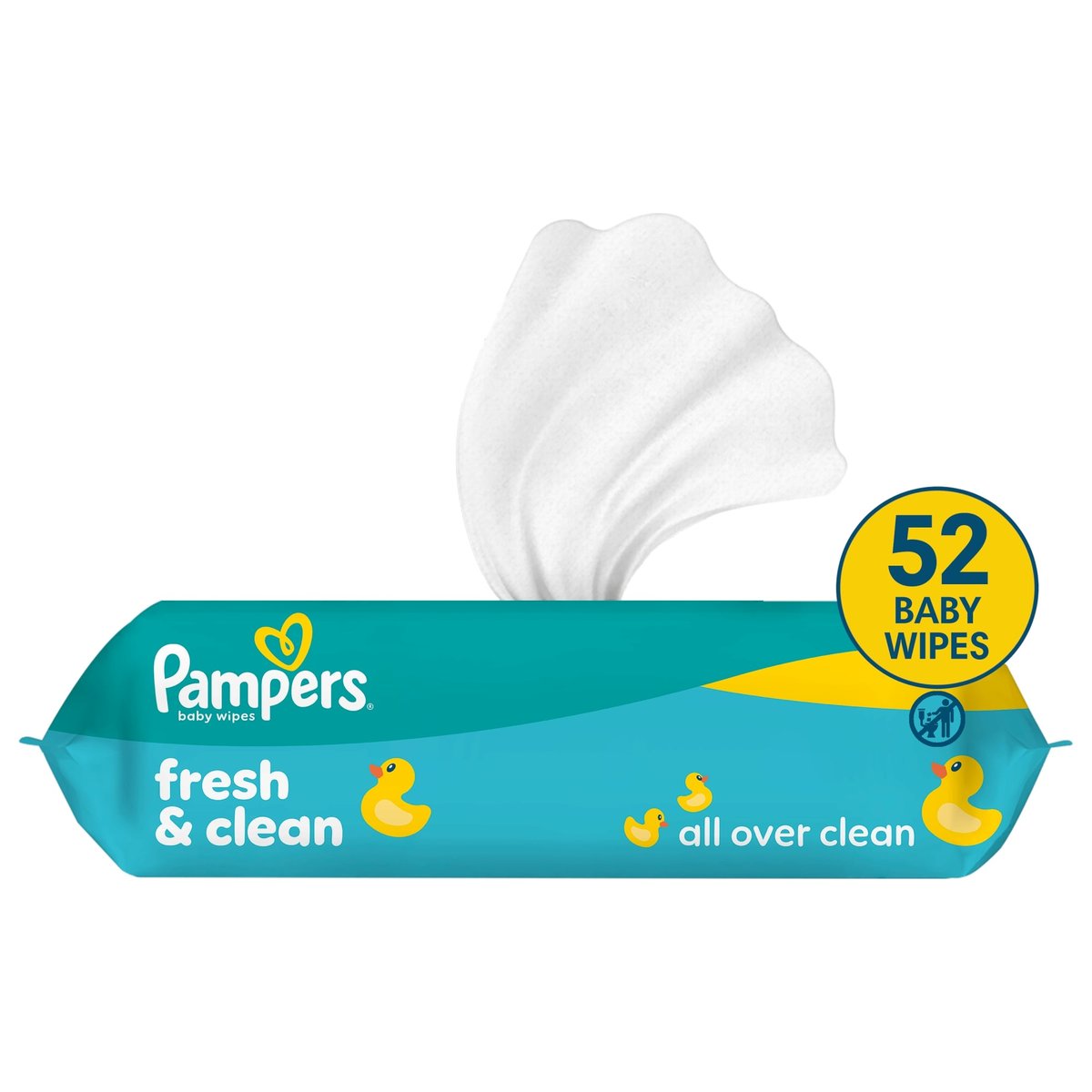 Pampers Fresh Clean Baby Nedves Törlőkendő, 52 db