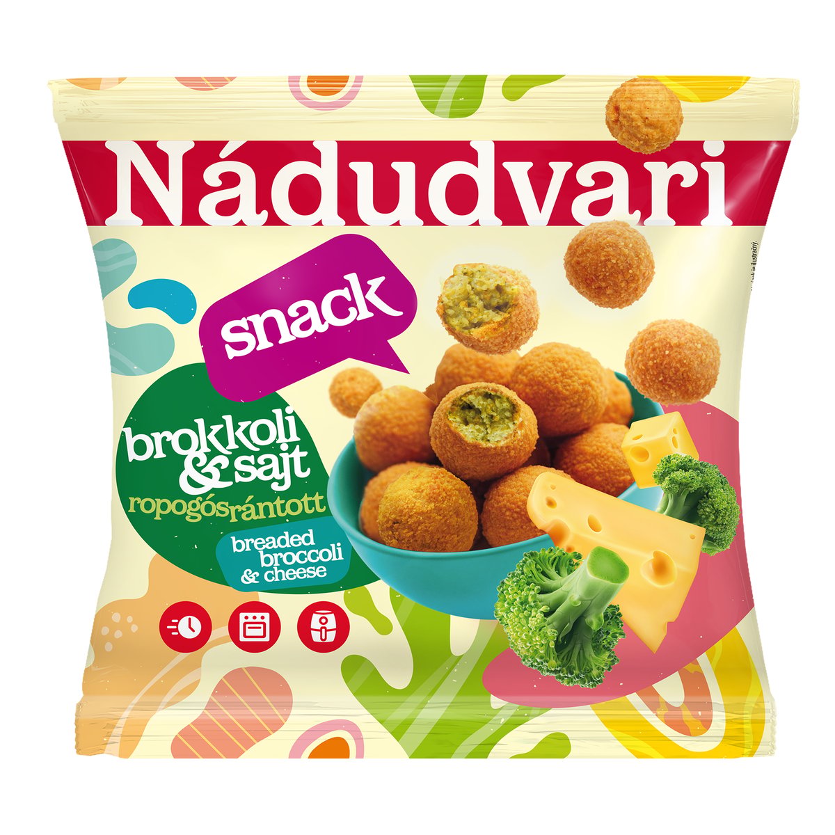 Nádudvari rántott brokkoligolyó sajttal