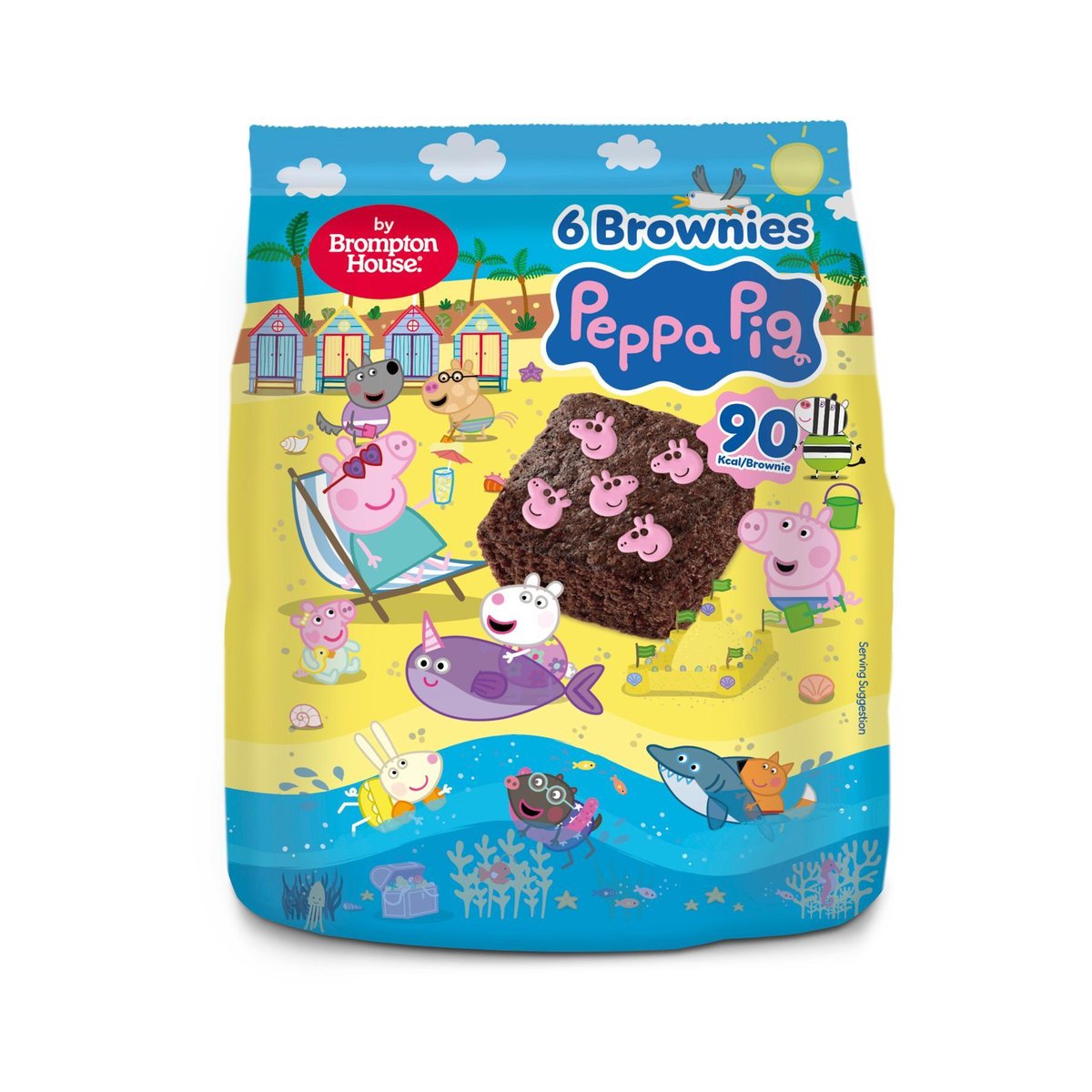 Peppa malac Brownie cukor díszítéssel
