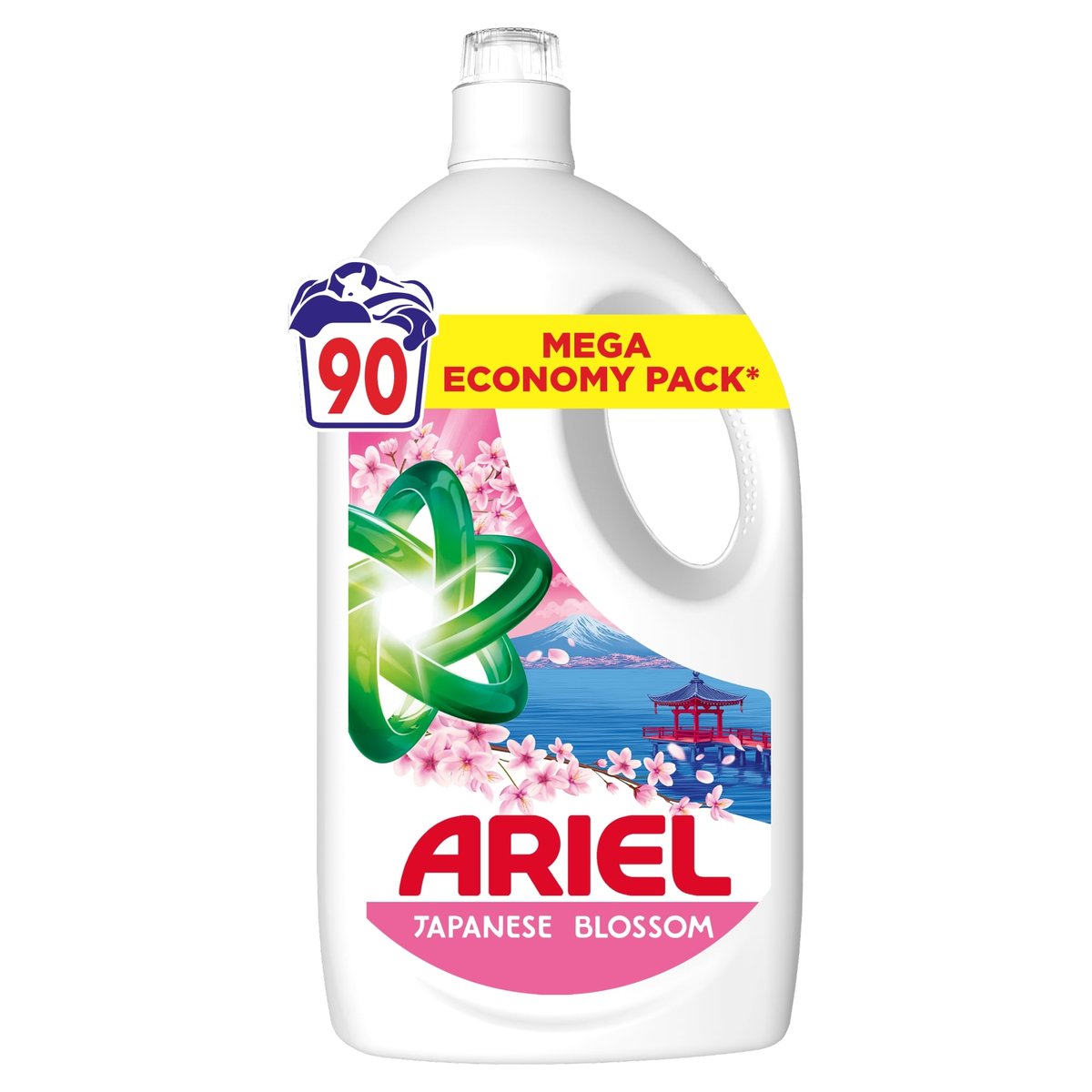 Ariel Folyékony Mosószer +Touch Of Lenor Japanese Blossom 90 Mosáshoz, 4.05 l