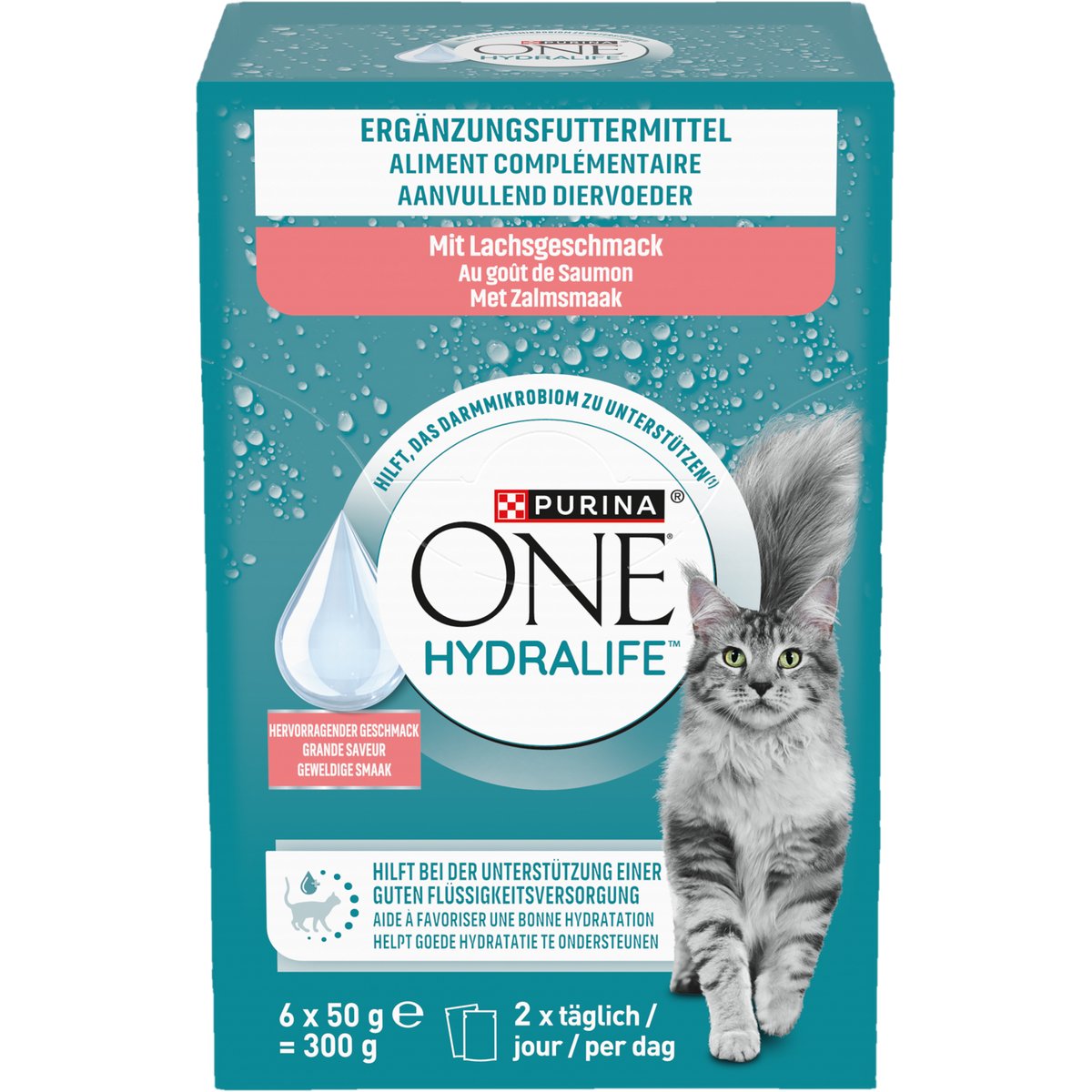 Purina One Hydralife kiegészítő nedves macskaeledel lazac ízesítéssel