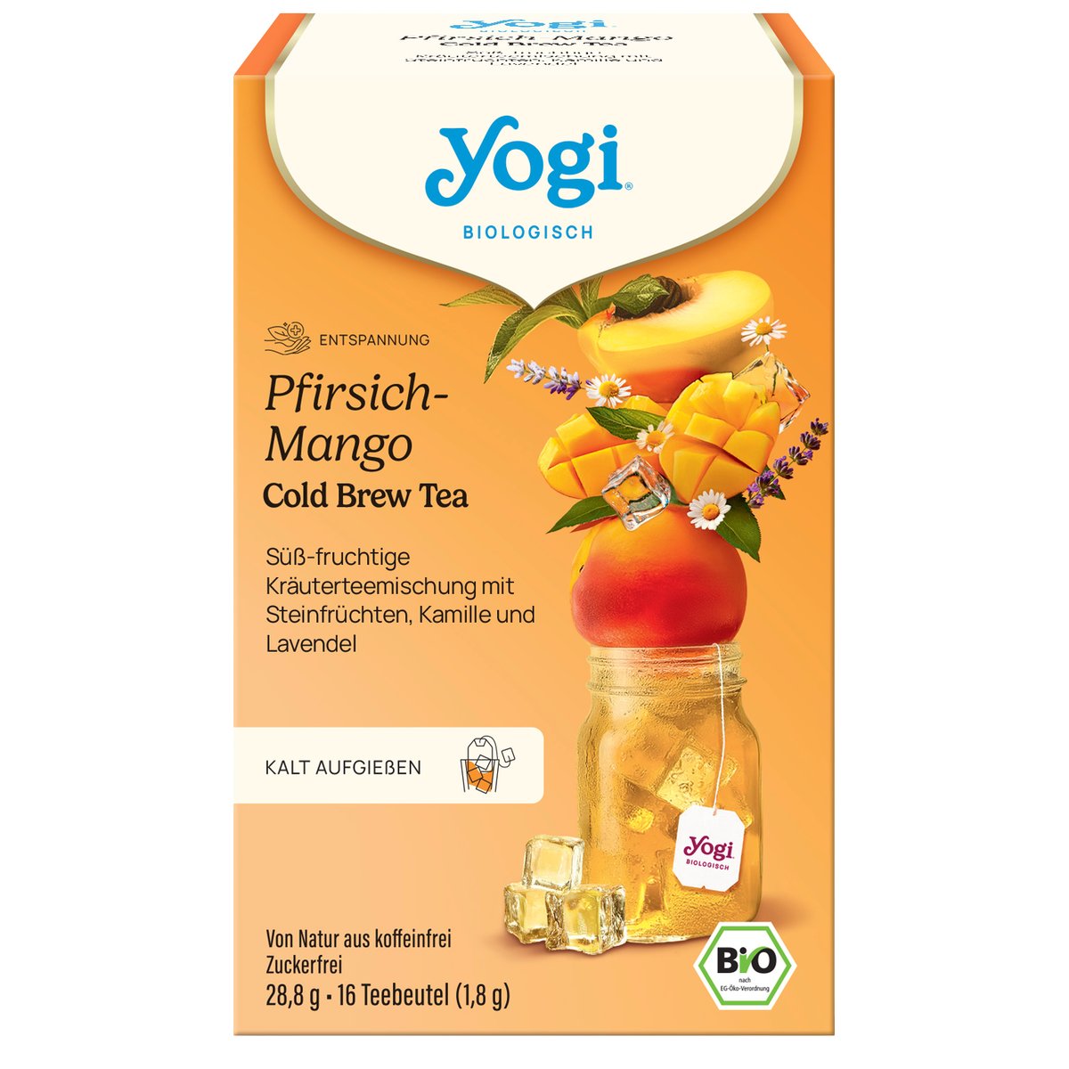 Yogi® Cold brew Őszibarackos-mangós bio jeges tea