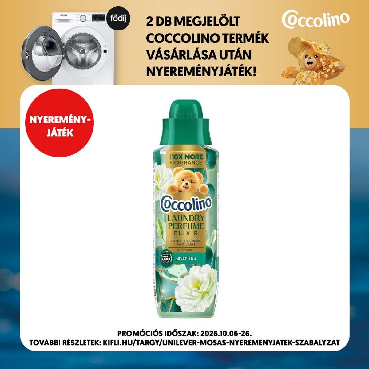 Coccolino Green spa illatfokozó mosóparfüm