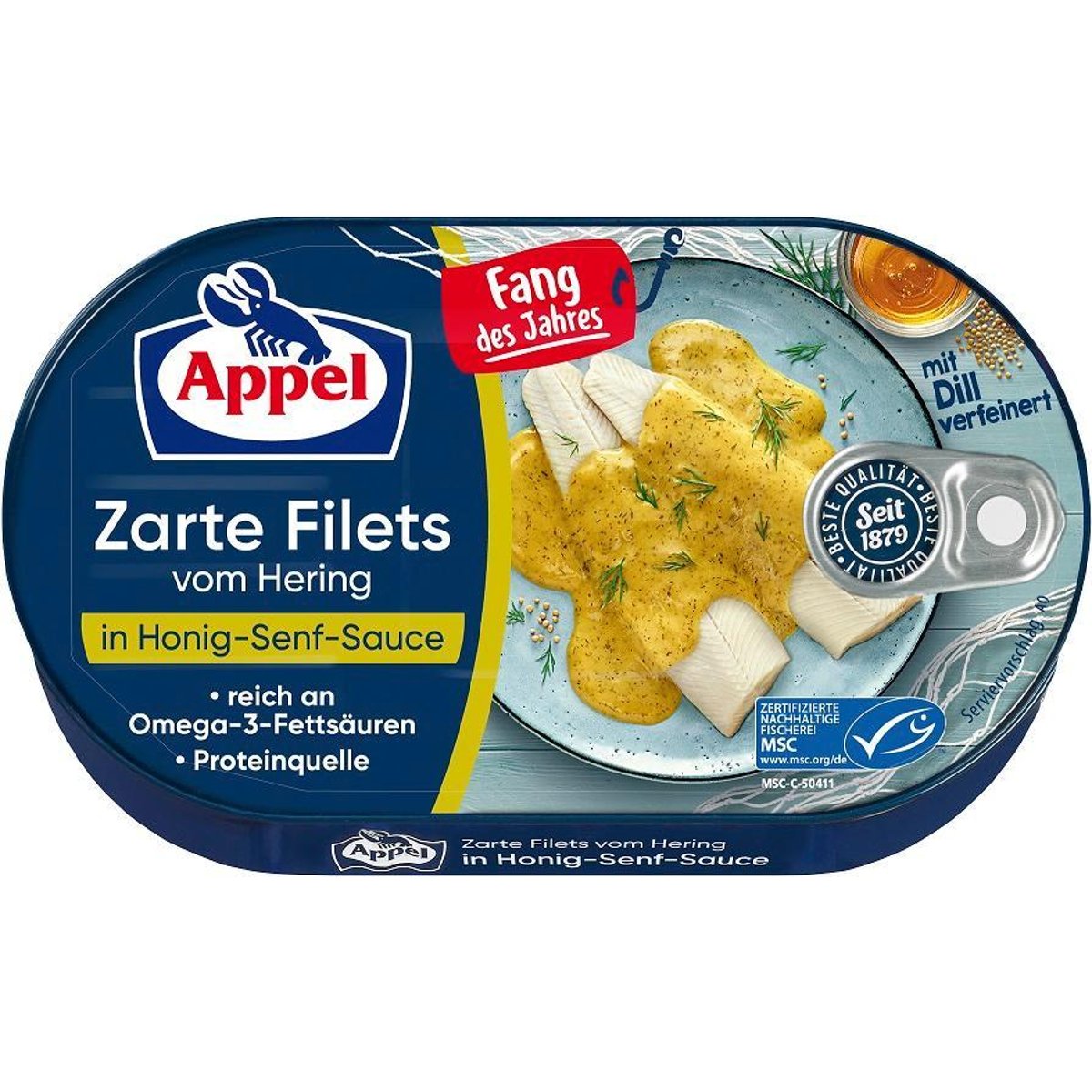 Appel Heringfilé mézes mustáros szószban