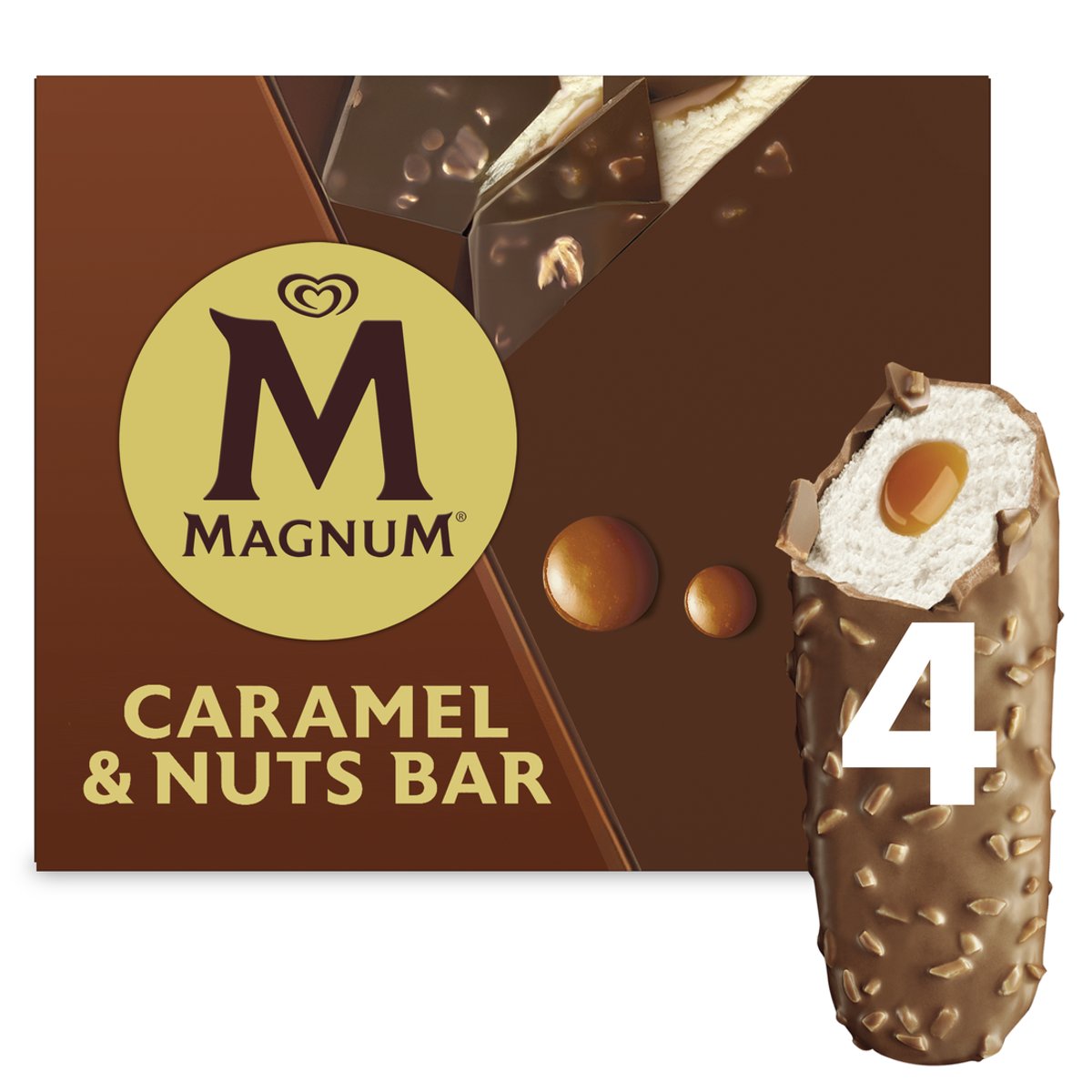 Magnum Bar Mulitpack Caramel Nuts