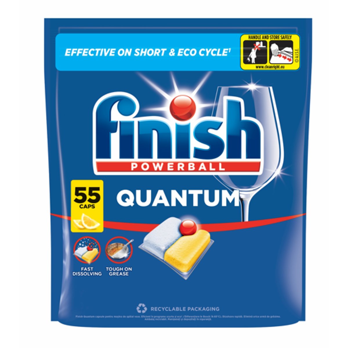 Finish Quantum All in 1 mosogatógép kapszula citromos illatú
