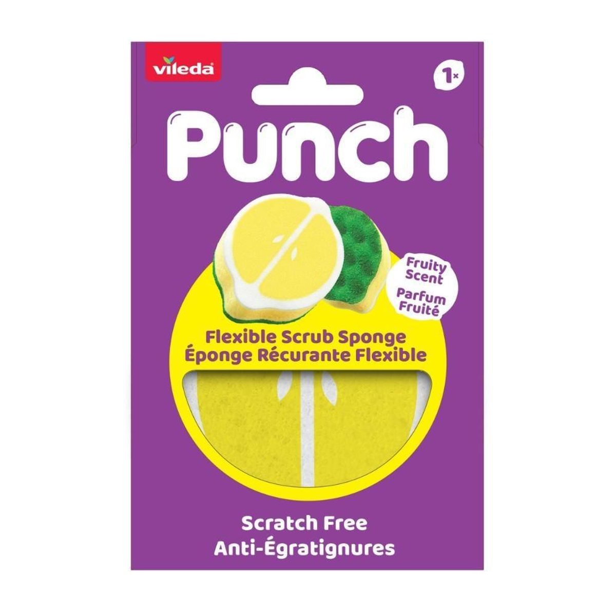 Vileda Punch Lemon rugalmas súrolószivacs 1x