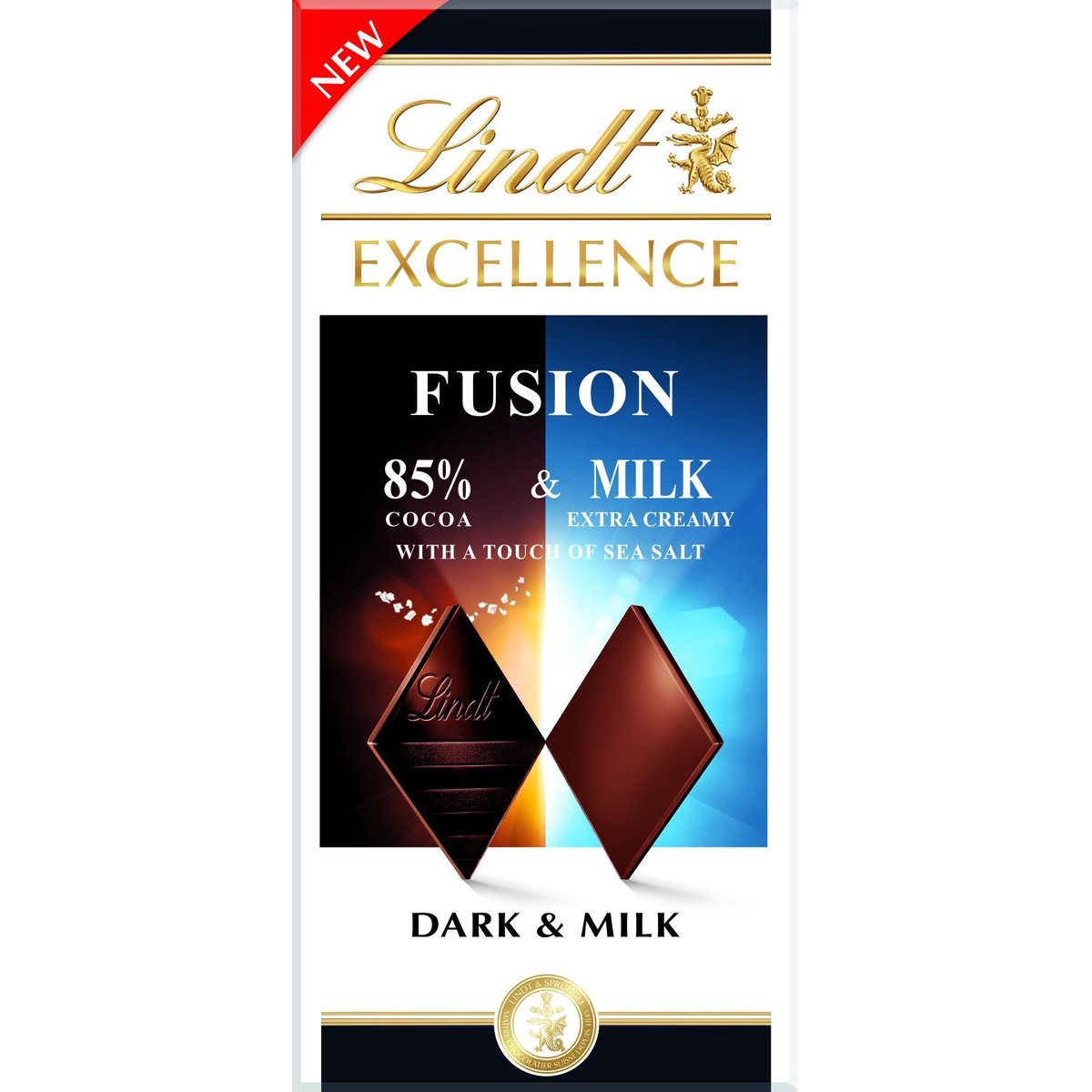 Lindt Excellence Fusion 85% & Salt & Milk
