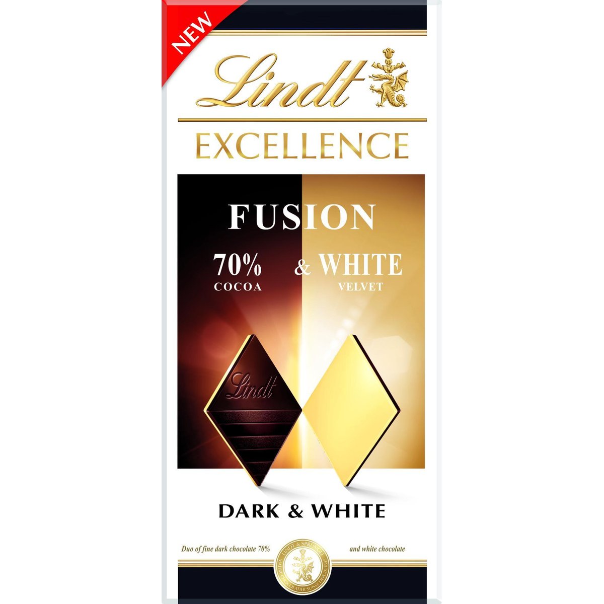 Lindt Excellence Fusion 70% Dark & White