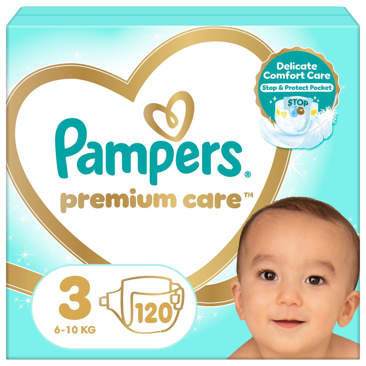 Pampers Premium Care Pelenka, Méret: 3 (6-10 kg) 120 db