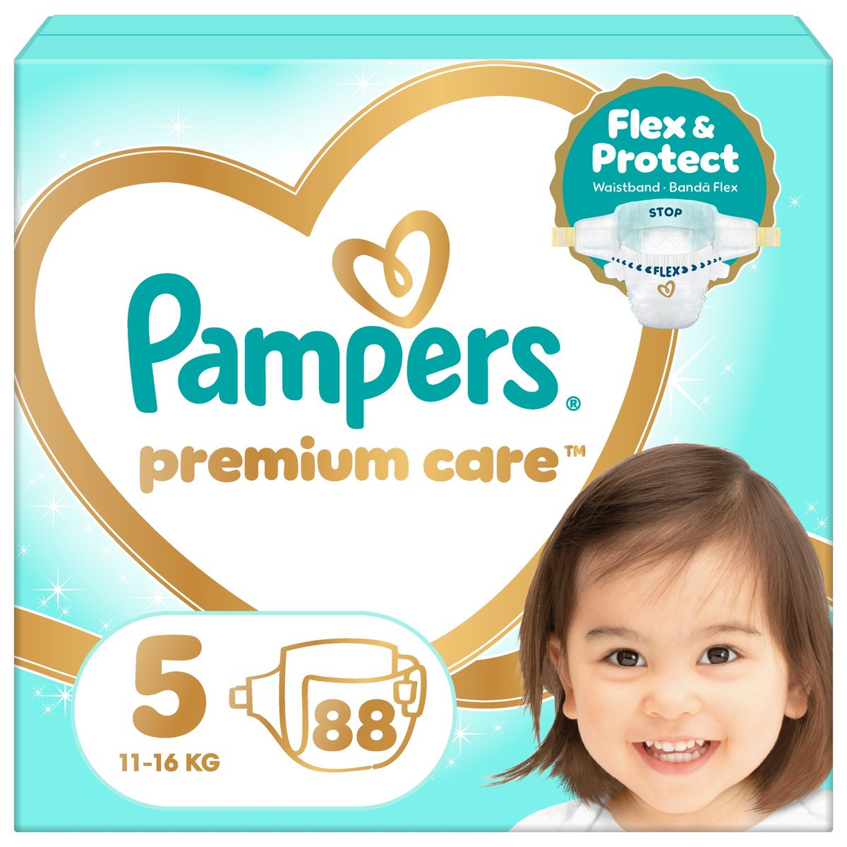 Pampers Premium Care Pelenka, Méret: 5 (11-16 kg) 88 db
