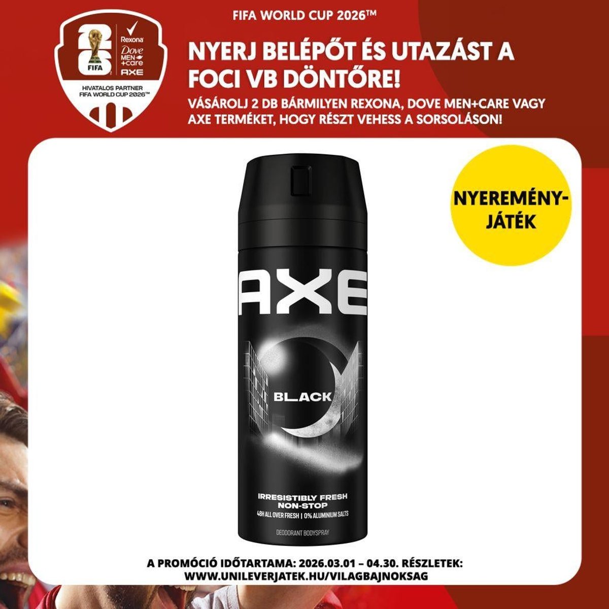 AXE Black dezodor, 150 ml