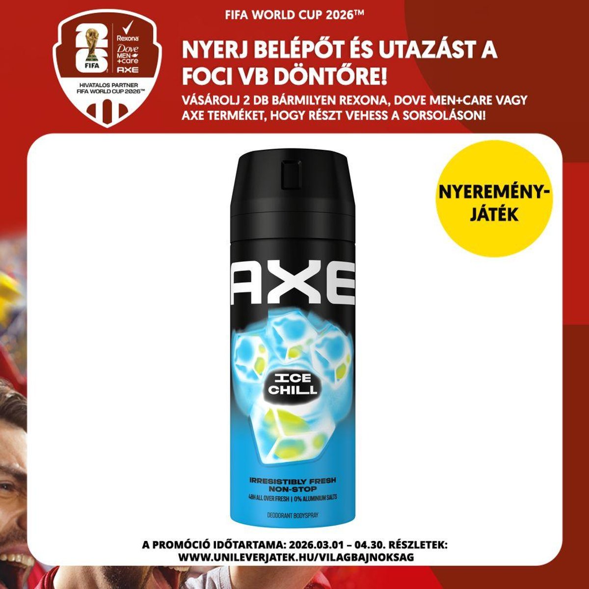 AXE Ice Chill dezodor, 150 ml