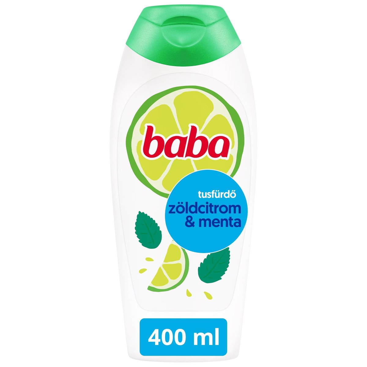 Baba Zöldcitrom és menta illatú frissítő tusfürdő, 400 ml