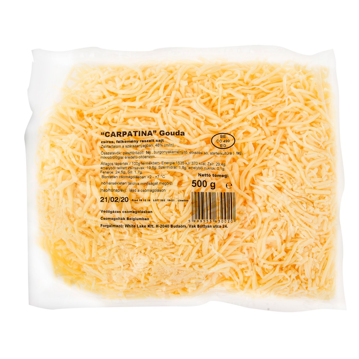 Carpatina Gouda reszelt sajt 48%