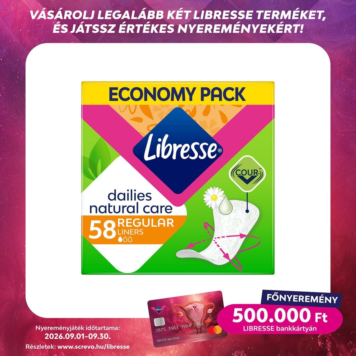 Libresse Dailies Natural Care tisztasági betét