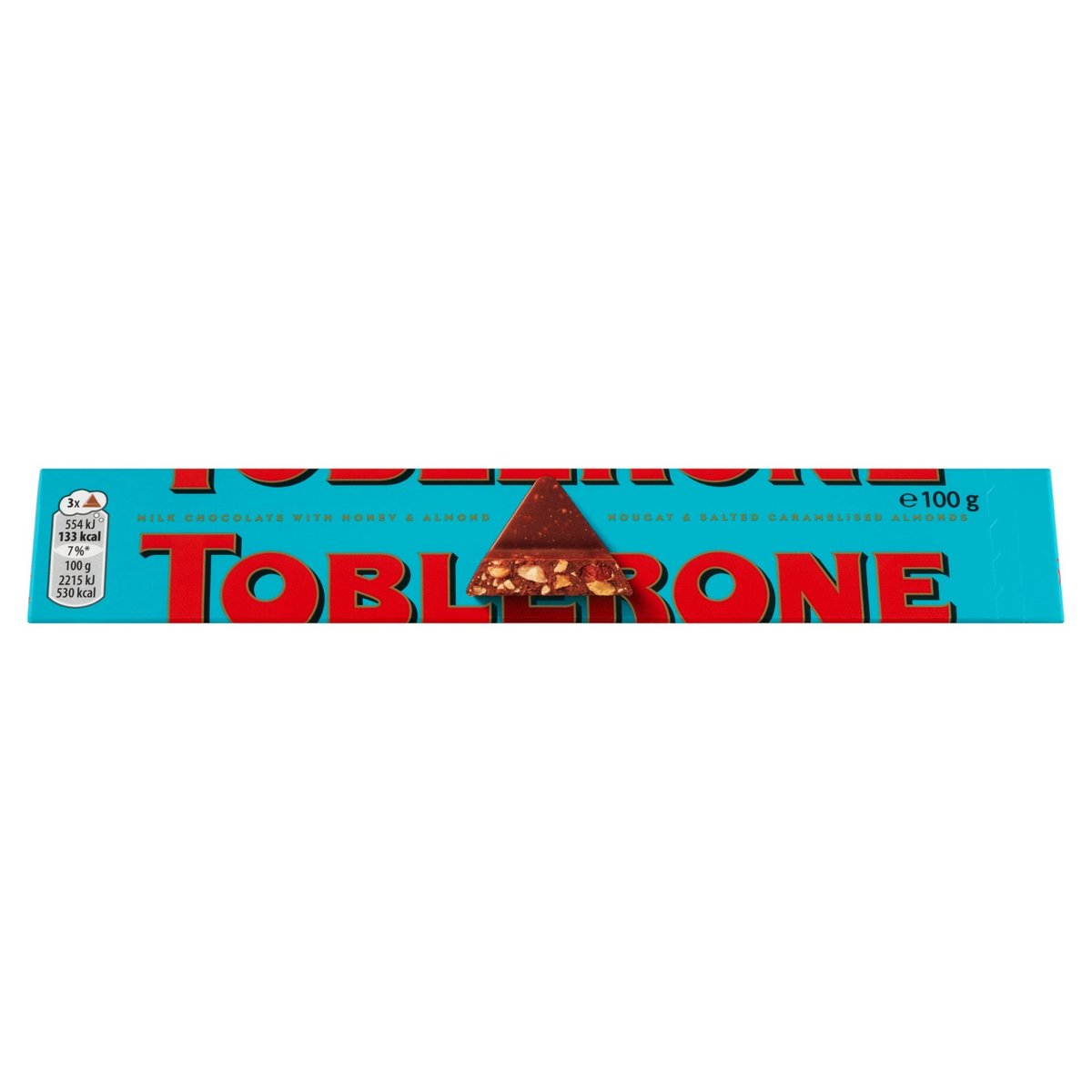 Toblerone (Crunchy) Sózott, karamellizált mandulával, mézzel és mandulanugáttal