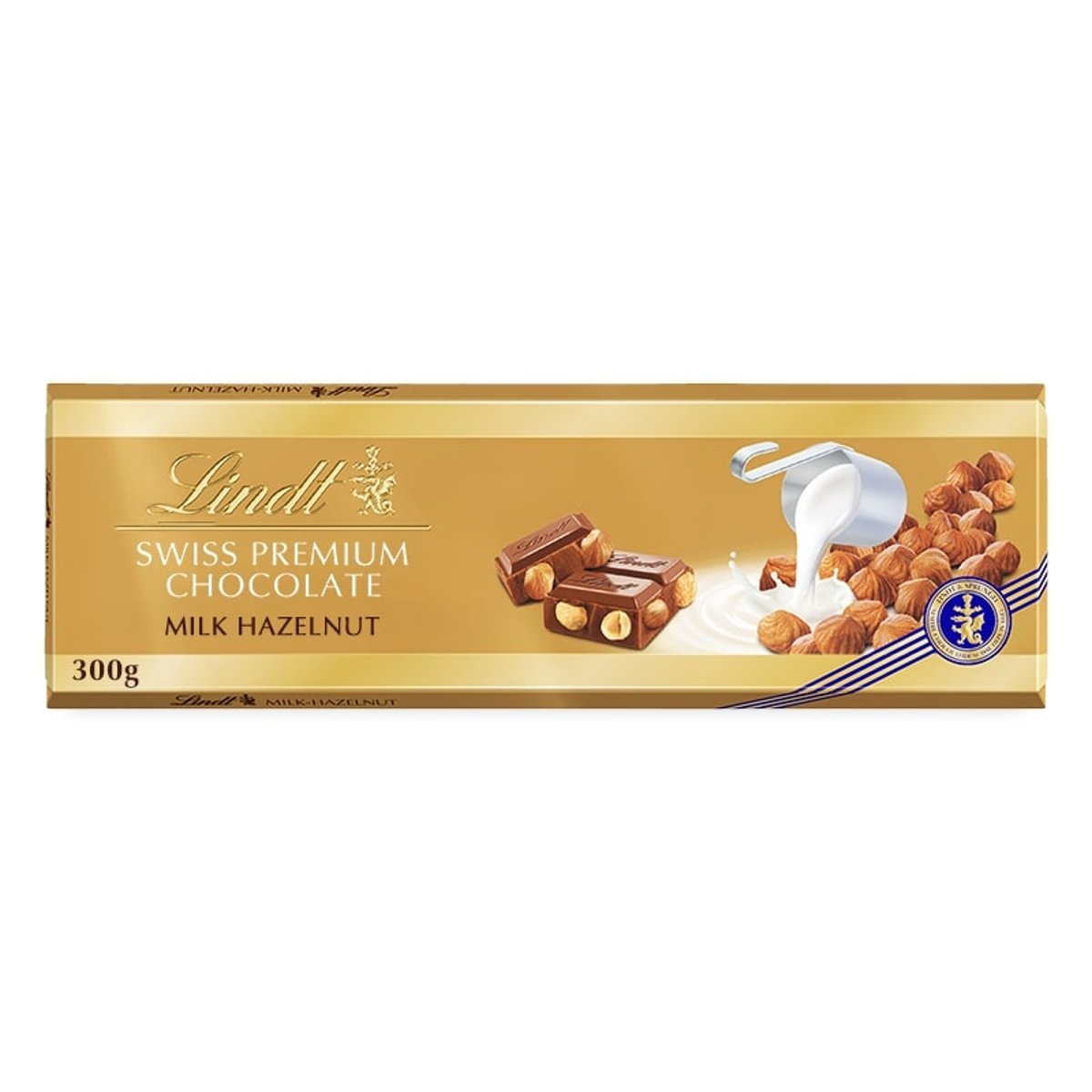 Lindt svájci tejcsokoládé pörkölt egész mogyoróval