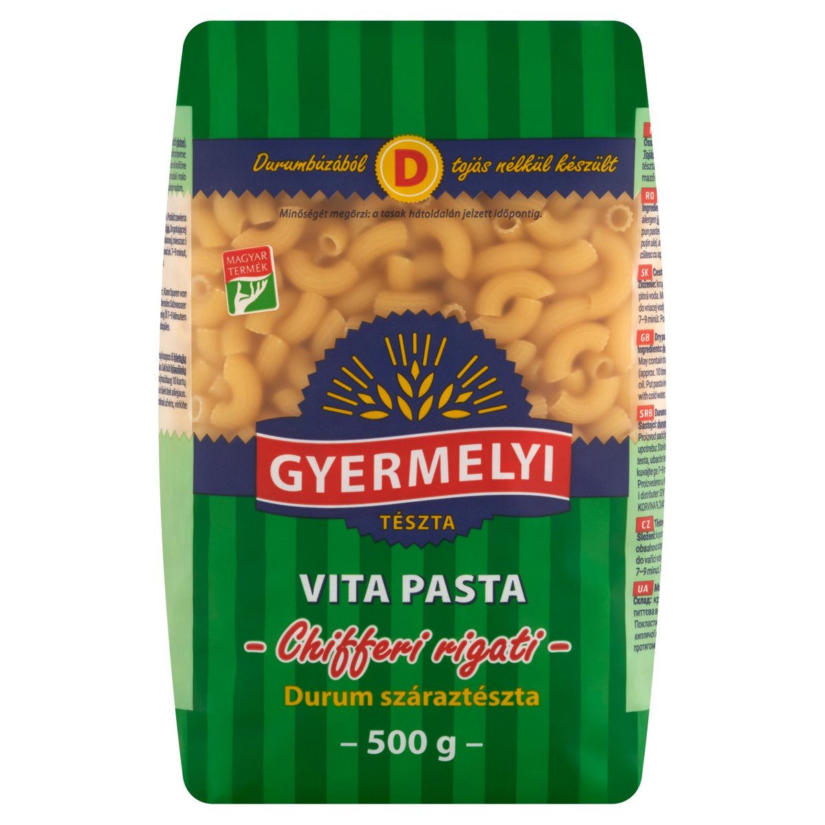 Gyermelyi Vita Pasta durum Szarvacska