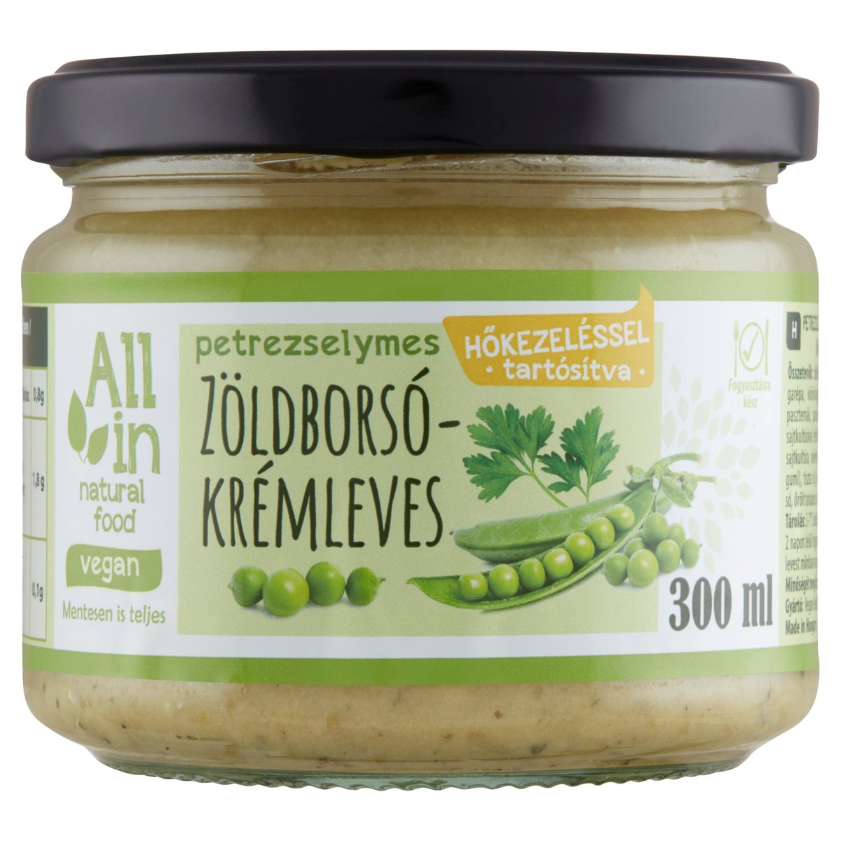 All in Natural Food Petrezselymes zöldborsó krémleves