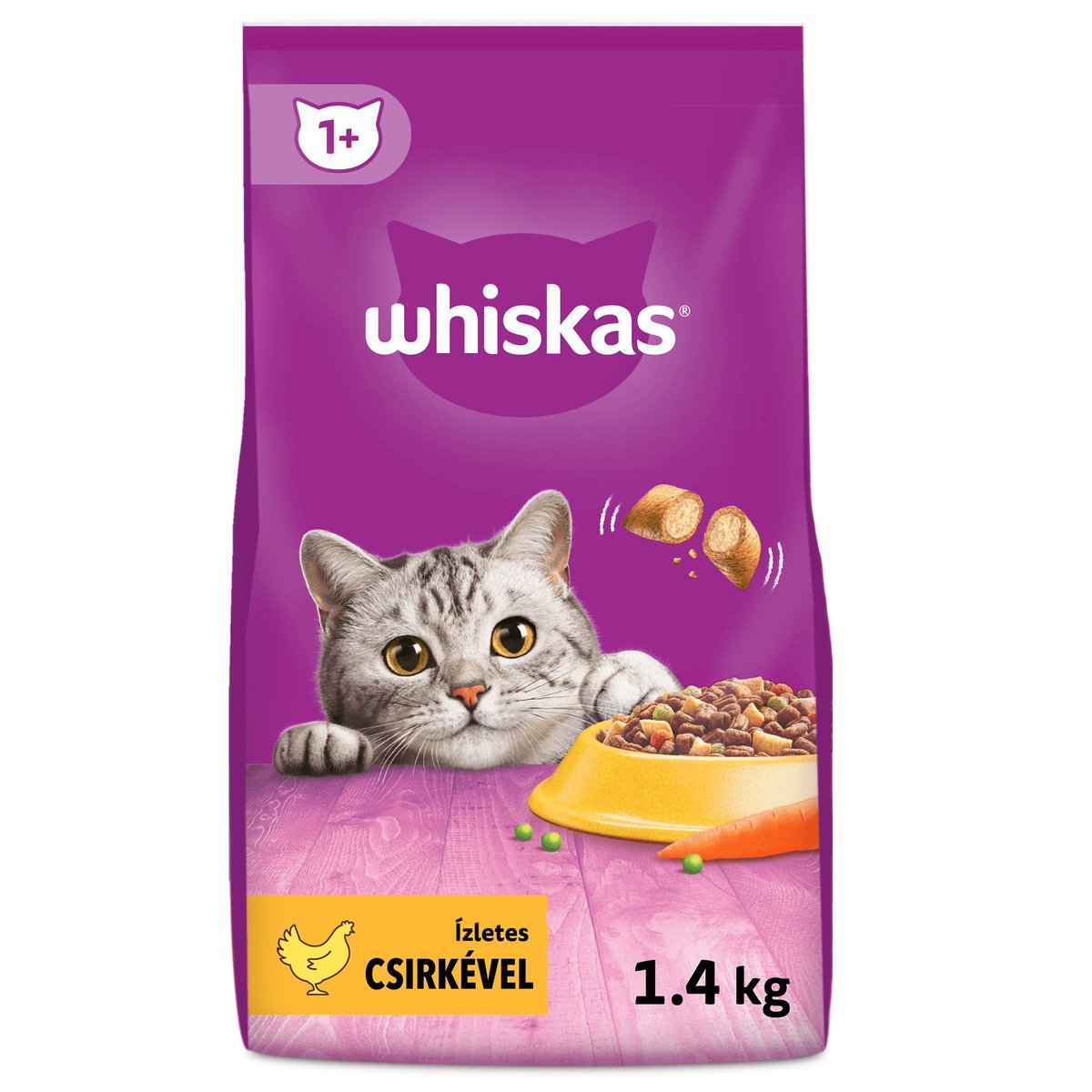 Whiskas száraztáp csirkehússal felnőtt macskák számára