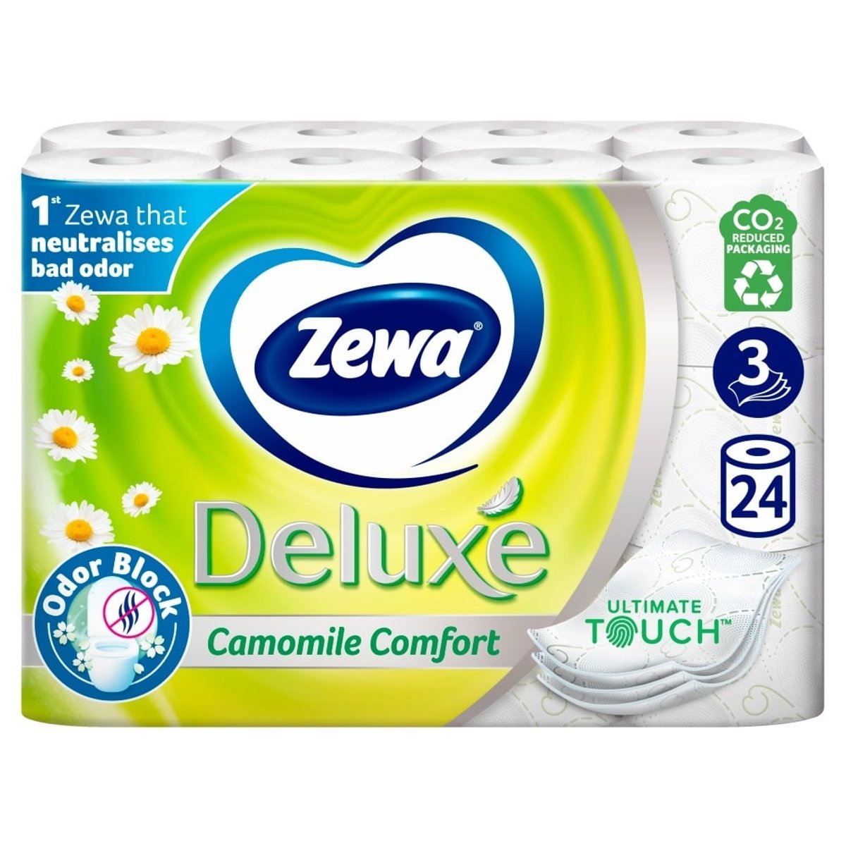 Zewa Deluxe Camomile Comfort 3 rétegű toalettpapír 24 tekercs