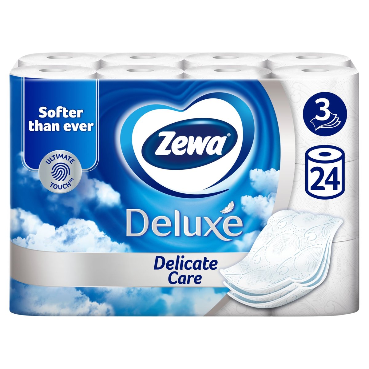 Zewa Deluxe Delicate Care 3 rétegű toalettpapír 24 tekercs