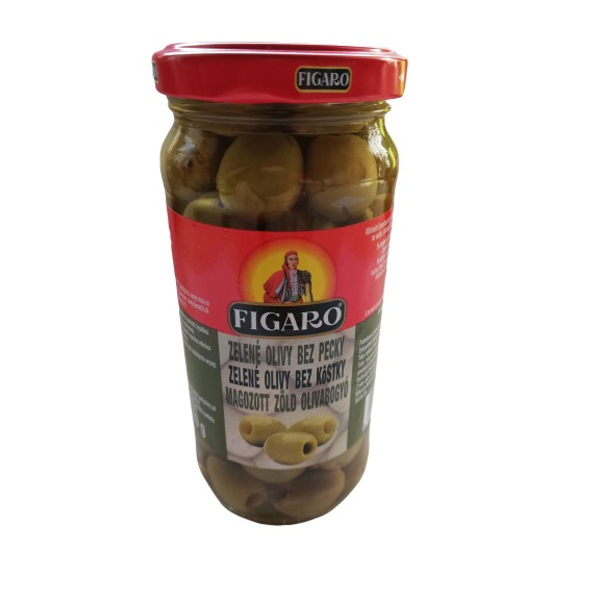 Figaro zöld olívabogyó magozott üveges (240 g)